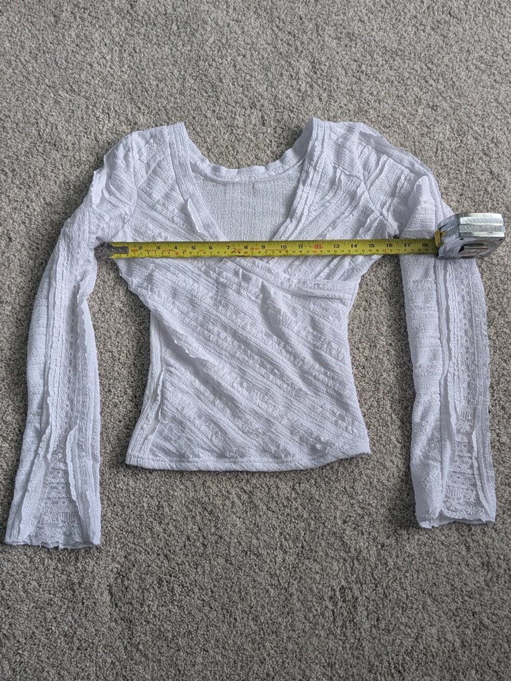 NWT Free People Women's XS Rocky Long Sleeve Wrap Crop Top